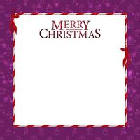 Template of Christmas card with copy space for your arts