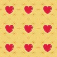 Seamless Pattern Background of Love Shape vector