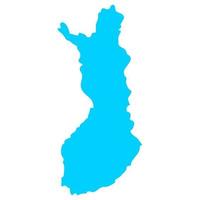 mapa de finlandia sobre un fondo vector