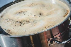 Stout Beer on the Boil photo