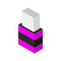 Isometric rubber on a background vector