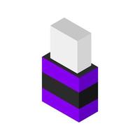 Isometric rubber on a background vector