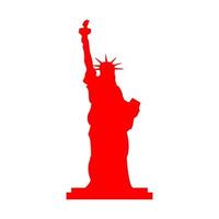 Statue of liberty on a white background vector