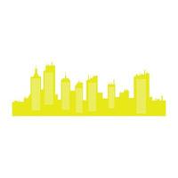 City skyline on a white background vector