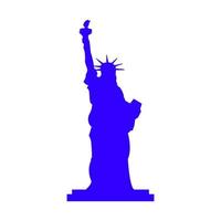 Statue of liberty on a white background
