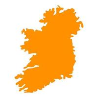 Ireland map on background vector