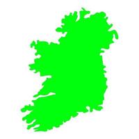 mapa de irlanda en el fondo vector