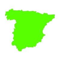 Spain map on background vector