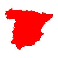 mapa de españa en el fondo vector