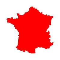 mapa de francia en el fondo vector