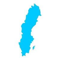 Sweden map on background vector