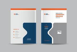 Business Brochure Cover Design or Annual Report and Company Profile Cover or Booklet and Catalog Cover vector