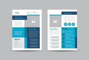 Business Case study or Marketing Sheet and Flyer Design vector