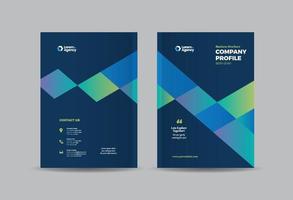 Business Brochure Cover Design or Annual Report and Company Profile Cover or Booklet and Catalog Cover vector