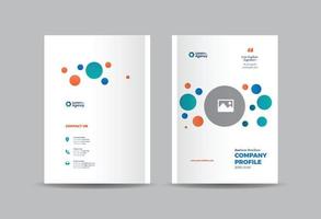 Business Brochure Cover Design or Annual Report and Company Profile Cover or Booklet and Catalog Cover vector