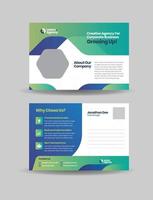 Corporate Business Postcard Design or Save The Date Invitation Card  or Direct Mail EDDM Design vector