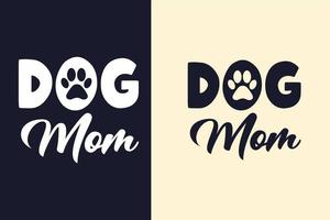 perro tipografía letras diseño de camiseta citas vector