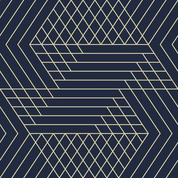 Classical luxury seamless pattern with geometric lines vector