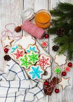 Christmas ginger and honey cookies photo