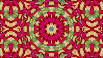 Abstract multicolored symmetrical kaleidoscope background video