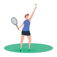 Trendy Badminton Concepts vector