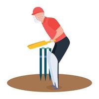 Trendy Batsman  Concepts vector