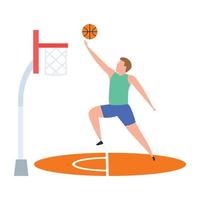 conceptos de puntuación de baloncesto vector