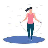 Jumping Rope Concepts vector