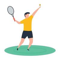 Trendy Badminton Concepts vector