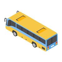 Trendy Bus Concepts vector