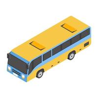 Trendy Bus Concepts vector