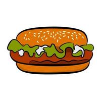 Trendy Burger Concepts vector