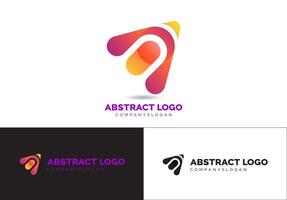 arrow gradient logo concept vector