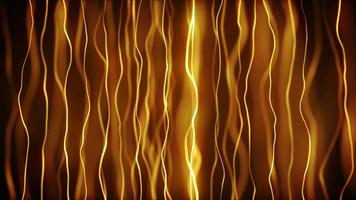 Abstract Gold Strings Waving Fx Background Loop