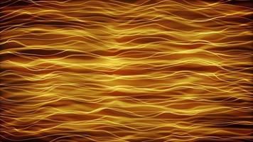 Abstract Gold Strings Waving Fx Background Loop video