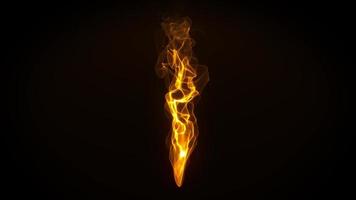 brandend vuur fx met deeltjes vlammen animatie video