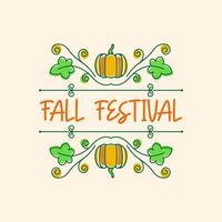 Fall Festival element Vector design illustration