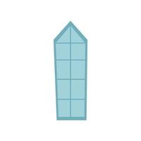 window of castle fairytale isolated icon vector