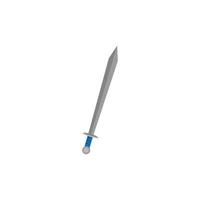 knight sword fairytale fantastic isolated icon vector