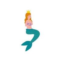 mermaid character fairytale magic avatar character vector