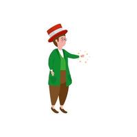 man character fantasy magic icon vector