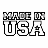 Made in USA Icon Line.eps vector