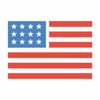 USA Flag Icon Flat.eps vector