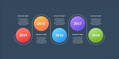 Timeline infographic design elements. Modern infographic design. vector