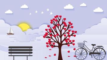 Valentines day background vector