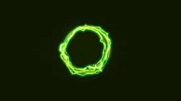 Green electric circle video