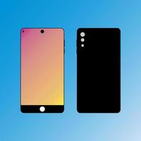 Phone Icons Back and Front vector