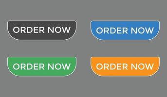 order now button web button for shop e commerce vector