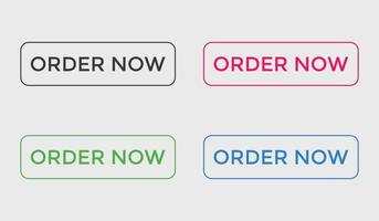 order now button web button for shop e commerce vector