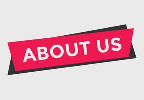 about us text web button vector